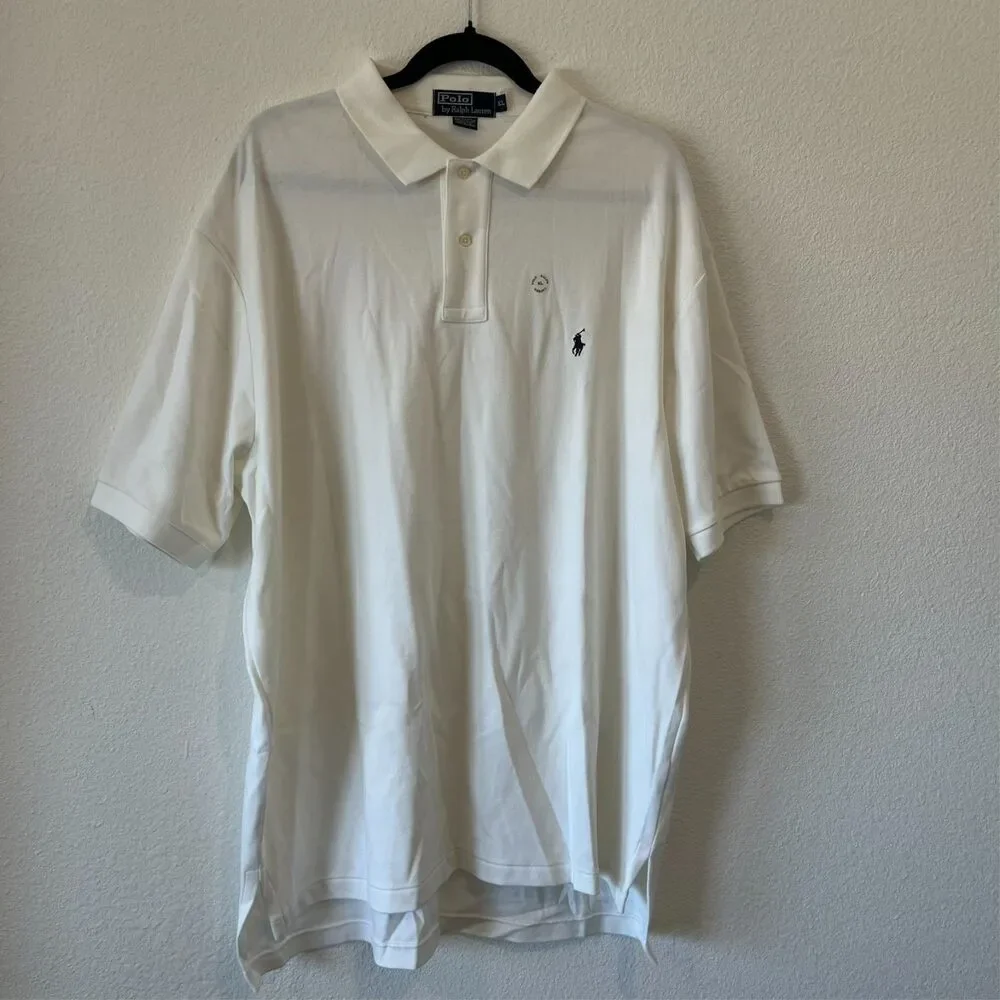 Polo Ralph Lauren White Shirt XL Deadstock Vintage 2000s Made in Mariana Islands